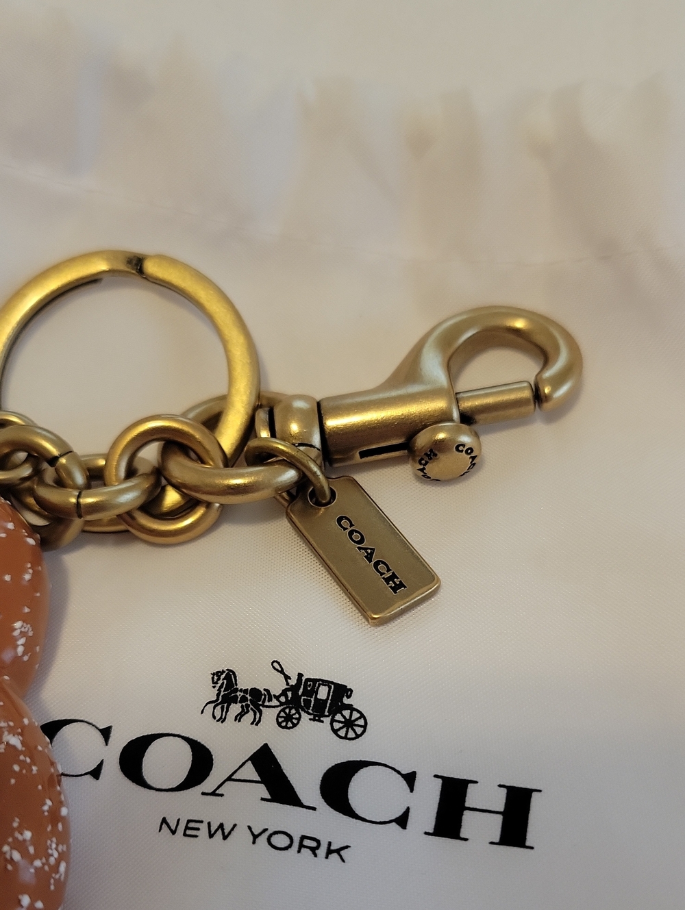 NWOT Coach Pretzel Charm - Picture 4 of 7